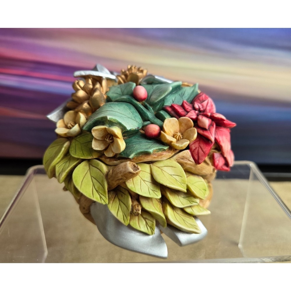 HARMONY KINGDOM Lord Byron's Bouquets "Christmas Bouquet", Vintage w/ Box - Picture 5 of 10
